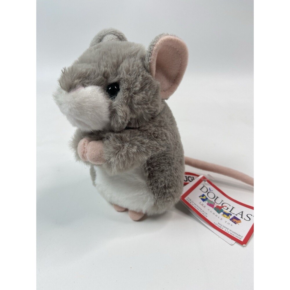 Douglas Cuddle Toy Monty Mouse Plush 5” Animal Toy Realistic
